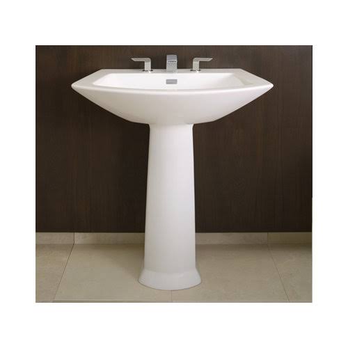 Toto LPT960#11 Soiree Pedestal Lavatory with Single Faucet Hole - Colonial White