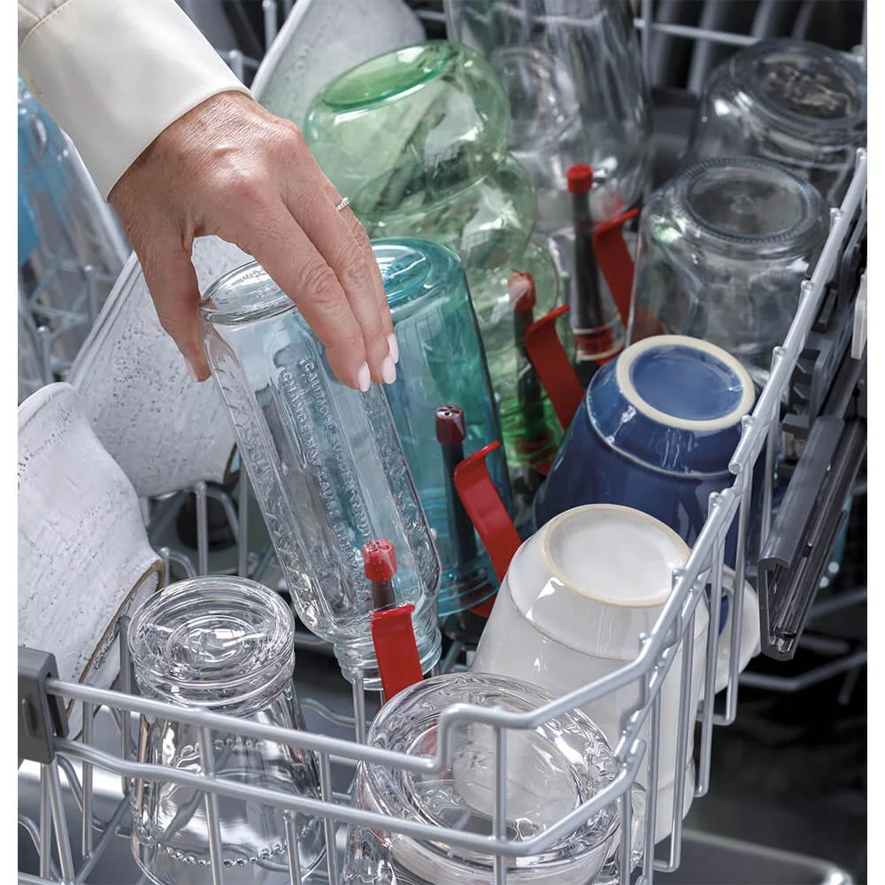 GE GDT665SFNDS 46 dBA Black Slate Top Control Built-In Dishwasher