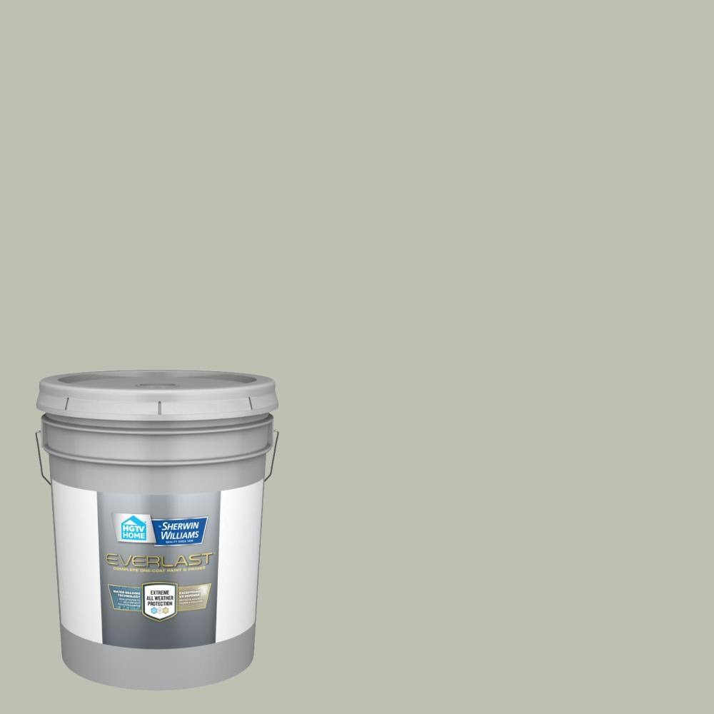 HGTV Home by Sherwin-Williams Everlast Flat Contented Hgsw3256 Exterior Paint (5-Gallon) | HGSW3256-833037