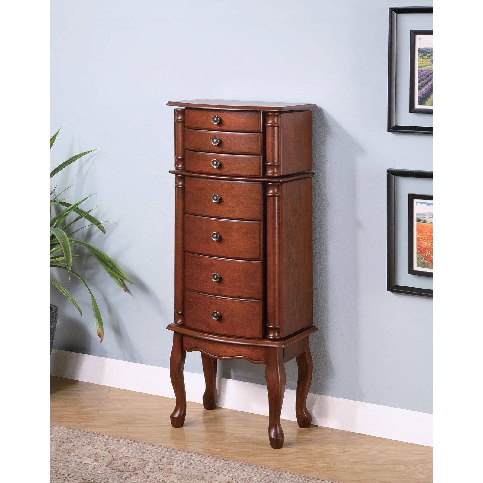 Coaster 900125 Warm Brown Jewelry Armoire
