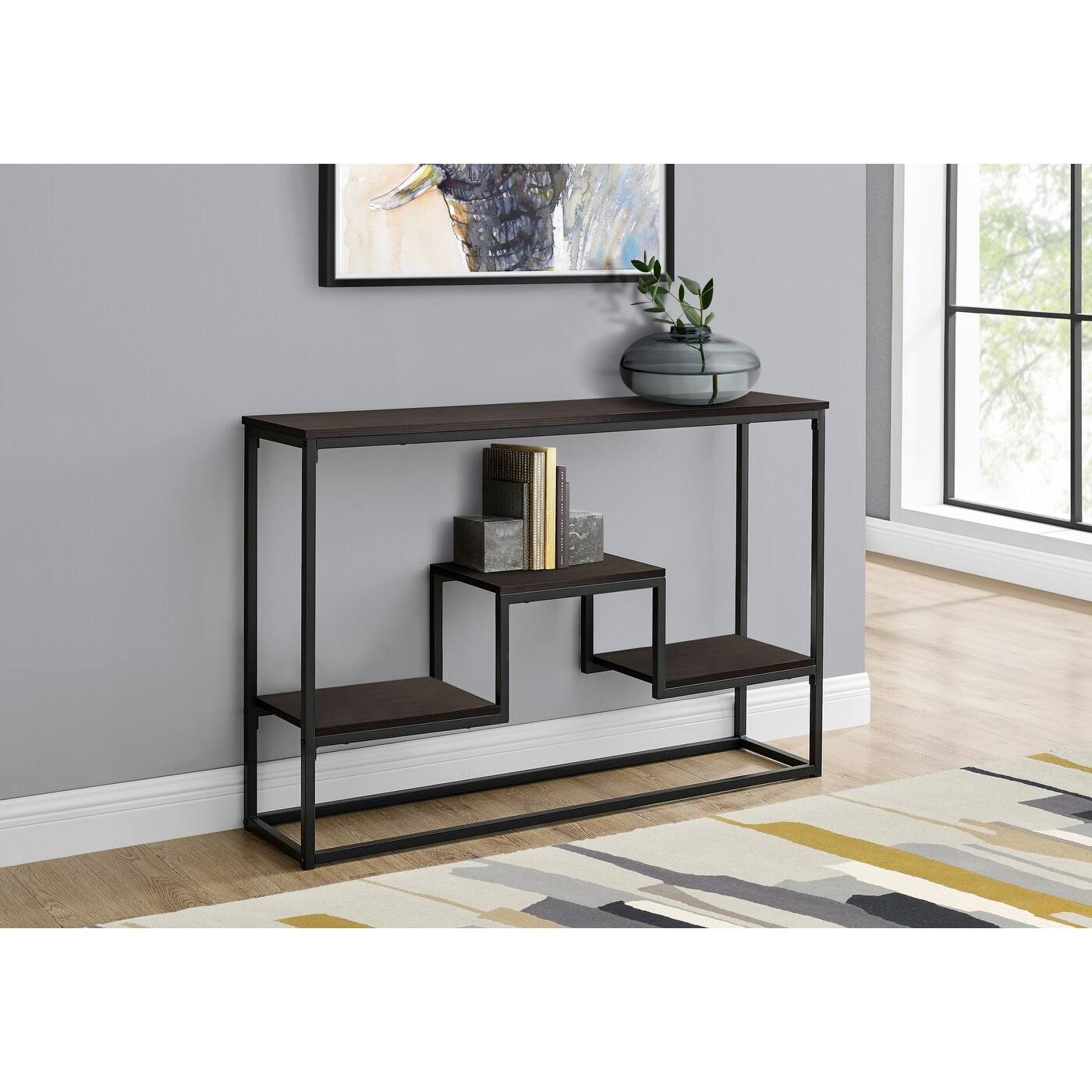 Monarch 48-Inch Espresso Finish Console Accent Table - Brown - Wood