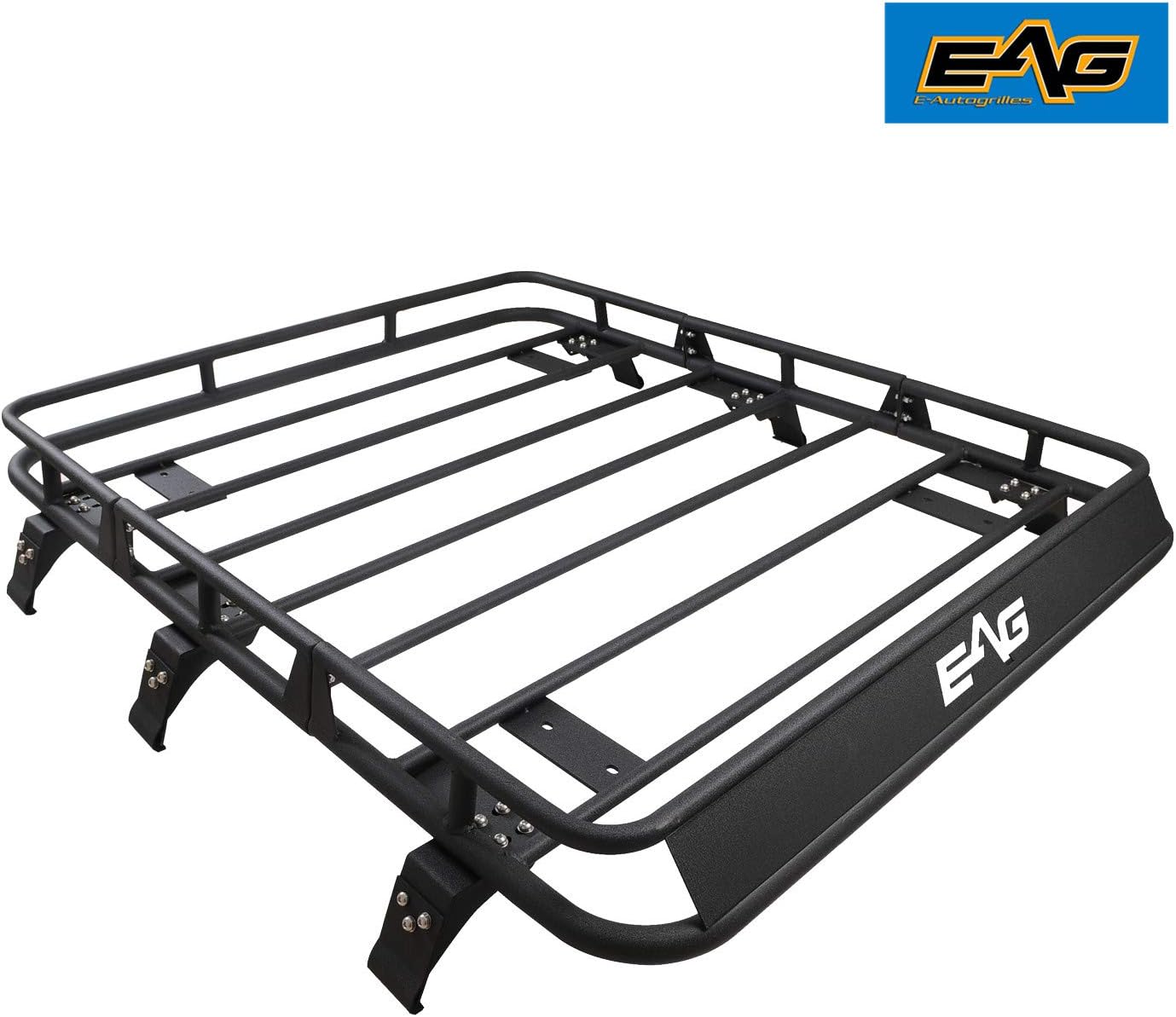 EAG Black Steel Roof Rack Cargo Basket Fit for 84-01 Cherokee XJ
