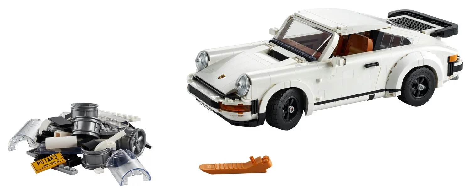 LEGO Icons Porsche 911 10295, Collectible Turbo Targa Model Car Building Kit, 2in1 Porsche Race Car Set for Adults and Teens to Build, Gift Idea