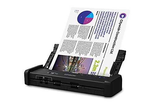 Epson - Workforce ES-C320W - Wireless Compact Desktop Document Scanner - 2-Sided Scanning and Auto Document Feeder - Paper and Card Scanner - Black