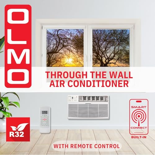 OLMO Through-the-Wall Air Conditioner with Remote Control and built in Smart Kit, Cooling Only (R32 Refrigerant)…