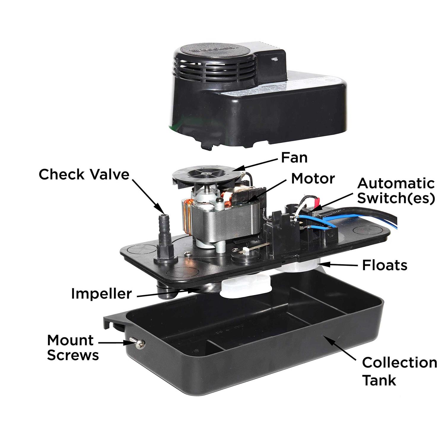 Beckett CL201UL 115Volt Low Profile Automatic Condensate Removal Pump - Shop Hardware Tools Online Store