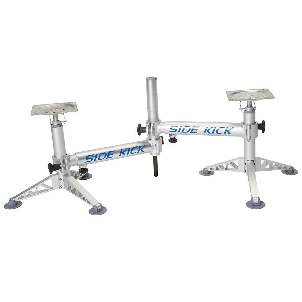 Two Millennium Marine B100 GREEN ComfortMAX Boat Seat + D200 SideKick Double Seat Pedestal