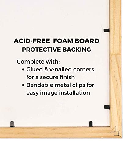 26x26 Shadow Box Charcoal Black Frame Display Case Solid Wood Picture Frame | 1" Inch Deep | with UV Acrylic Plexiglass, Foam Board Backing & Hanging Hardware