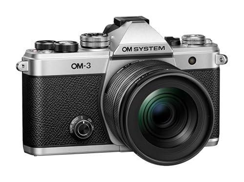 OM System Om-3 Mirrorless Micro Four Thirds Lens System Camera with Backside-Illuminated Stacked Live MOS Sensor and Built-in 5-Axis Sensor-Shift Image Stabilization
