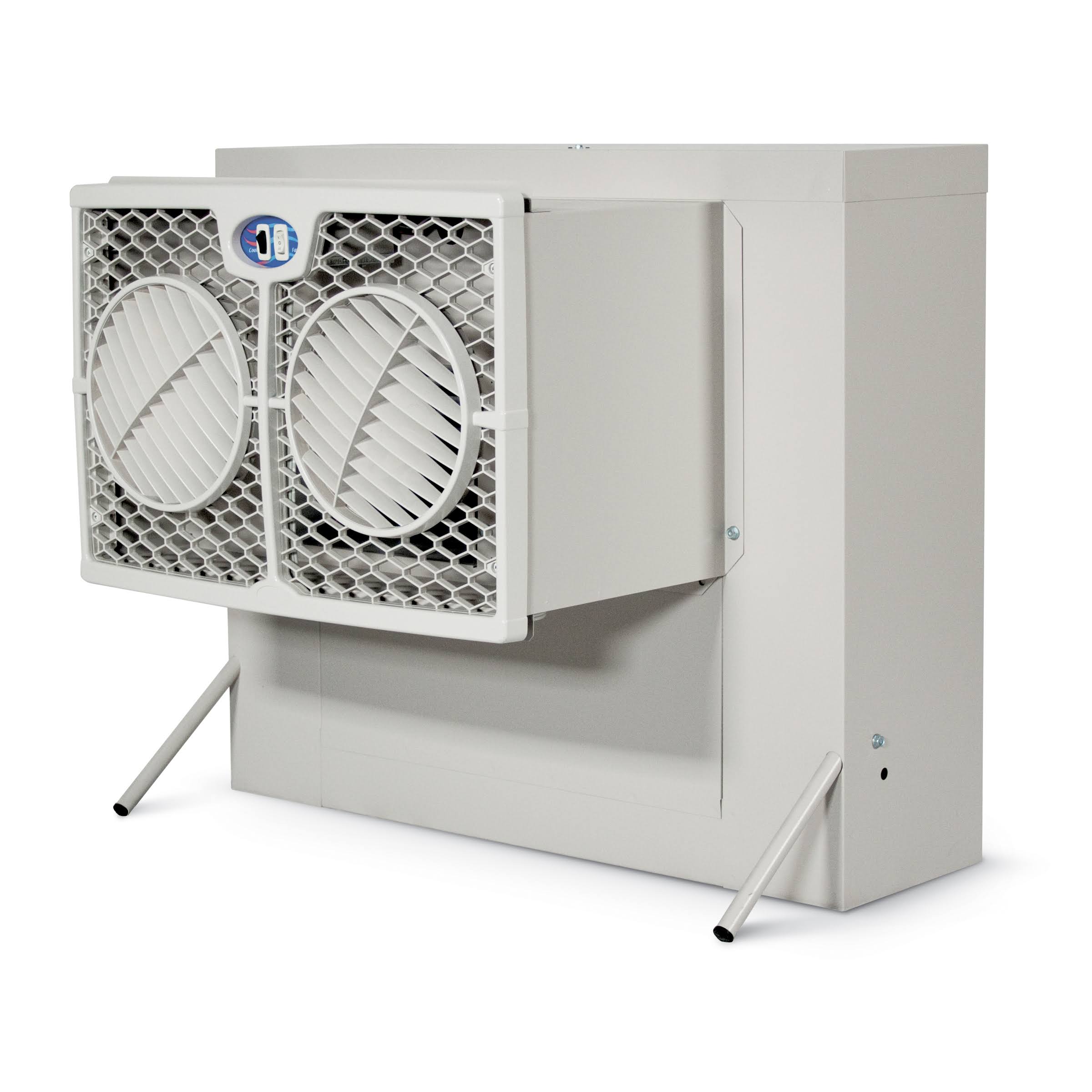 Brisa 2800 CFM 2-Speed Front Discharge Window Evaporative Cooler for