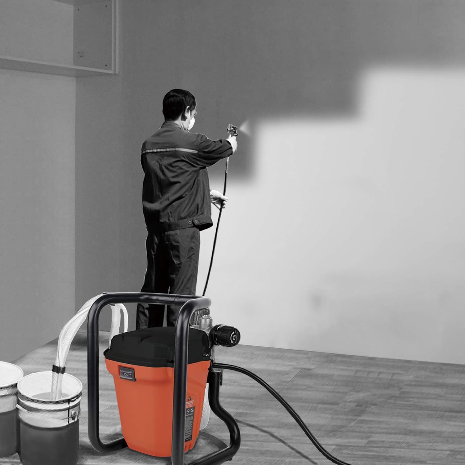 Valu-Air V8626 Airless Paint Sprayer 3000 PSI 5/8HP 650w Electric Powered with 25ft Hose for Interior Exterior Furniture/Fence/Home/House