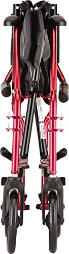 NOVA Medical Products Ultra Lightweight Transport Chair, Red, 1 Count