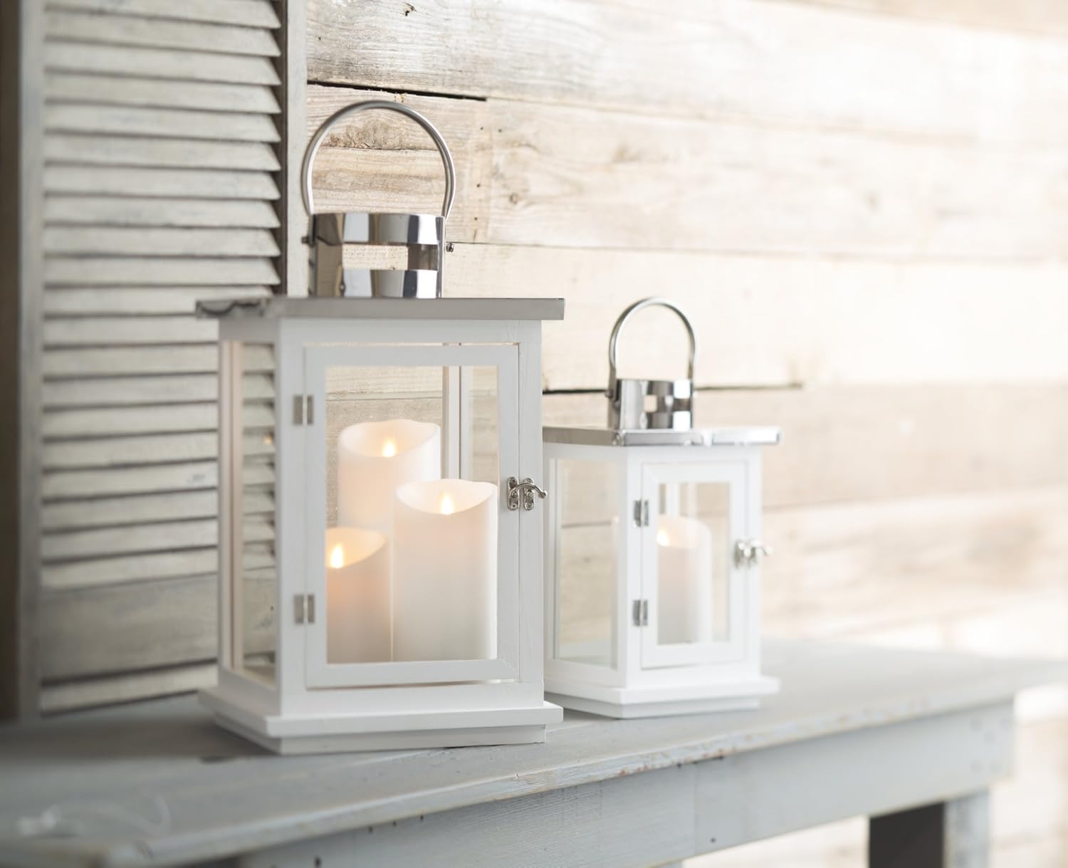 Raz Imports Push Flame Ivory Pillar Candles with Remote, Set of 3 - 2D - Flameless Lighting Accent and Battery Operated Flickering Light Source with Timer - Fake Candles for Living Room and Bedroom