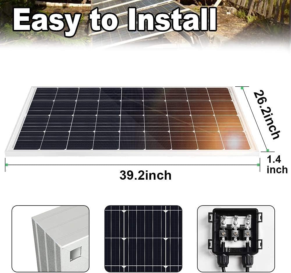 ECO-WORTHY 24V 400W Submersible Solar Well Pump Kit, 3'' Solar Water Pump, 16ft Cable for Off-grid Area Irrigation, Water Supply, Circulation, Garden