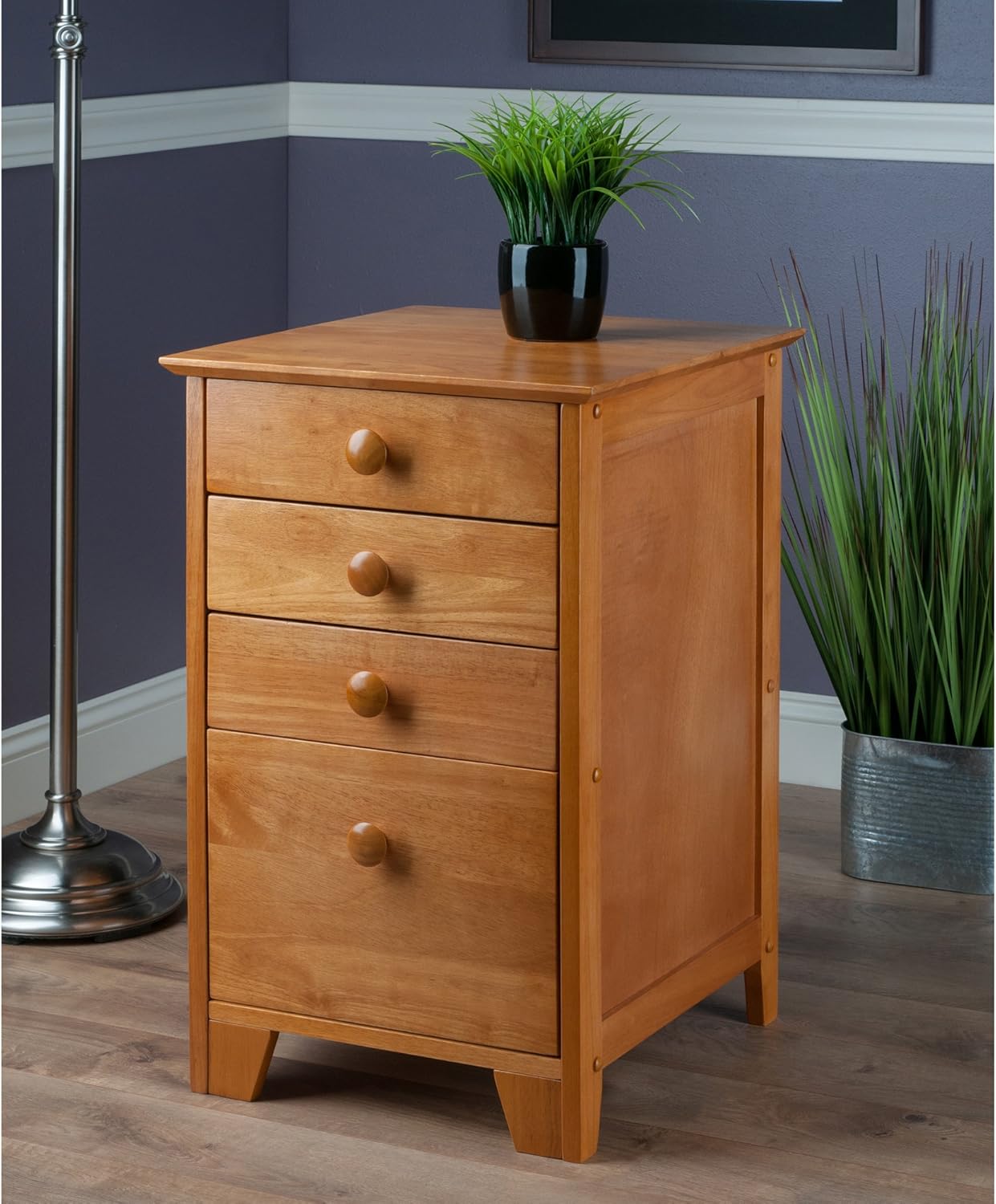 Winsome Studio Wood Filing Cabinet, Honey (99428)