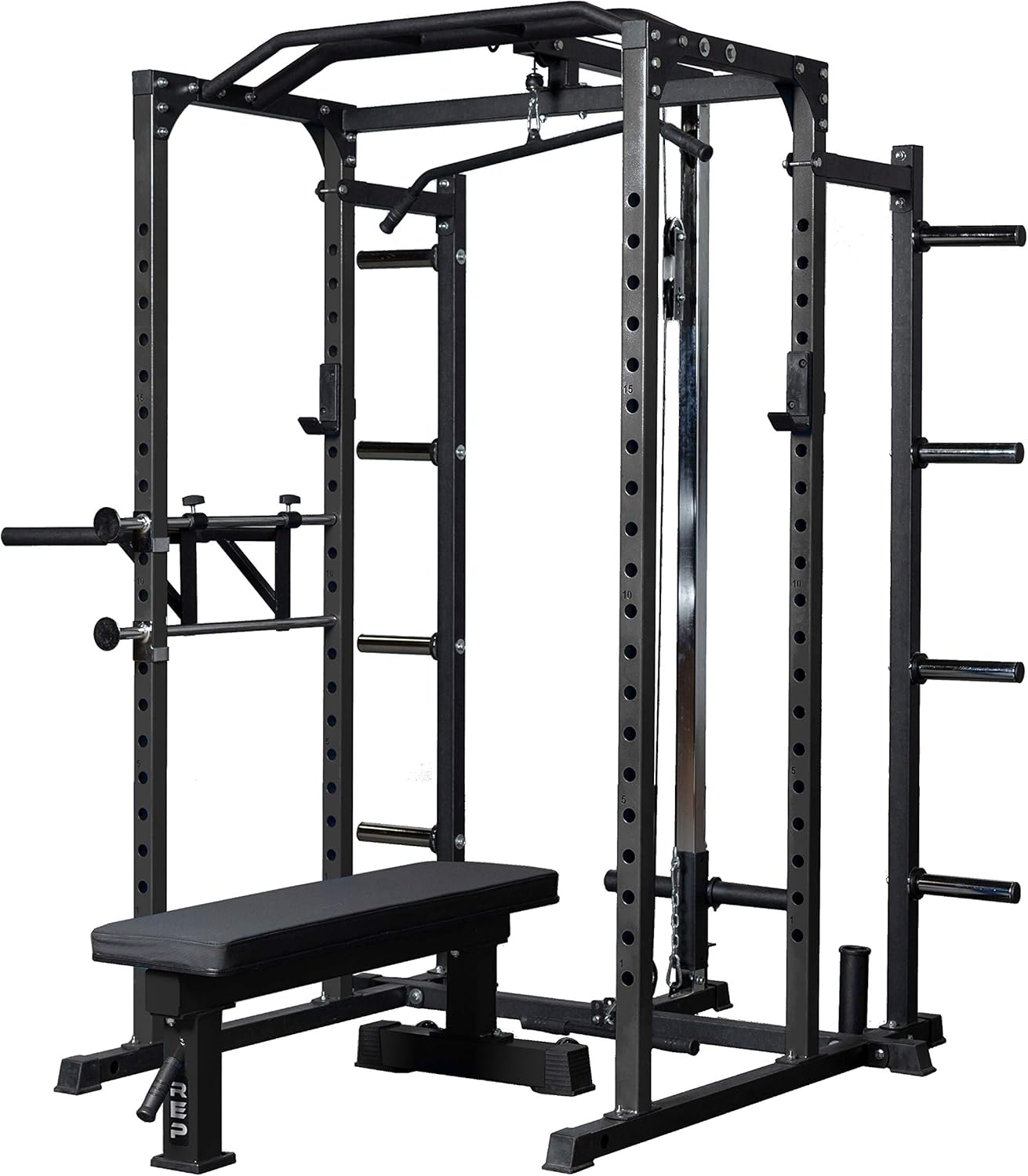 REP FITNESS PR-1100 Power Rack - 1,000 lbs Rated Lifting Cage for Weight Training