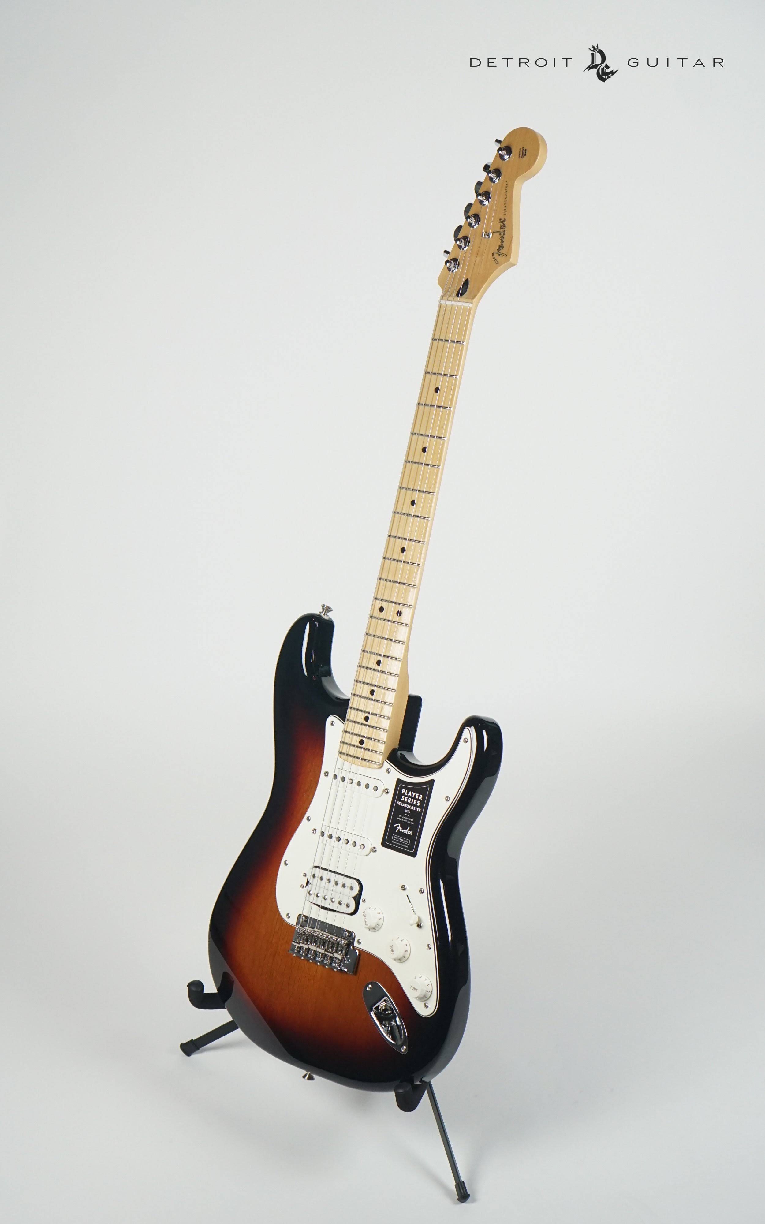 Fender Player Series Stratocaster HSS - 3-tone Sunburst with Maple Fingerboard Guitar