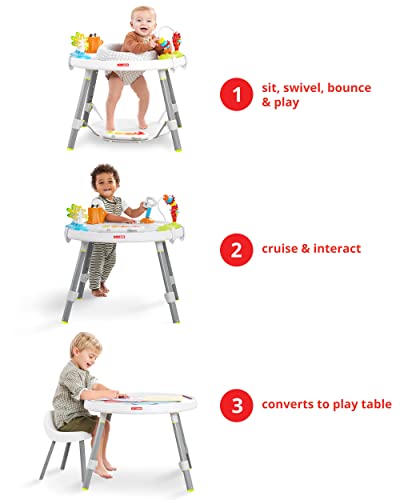 Skip Hop Baby Activity Center: Interactive Play Center with 3-Stage Grow-with-Me Functionality, 4mo+, Silver Lining Cloud