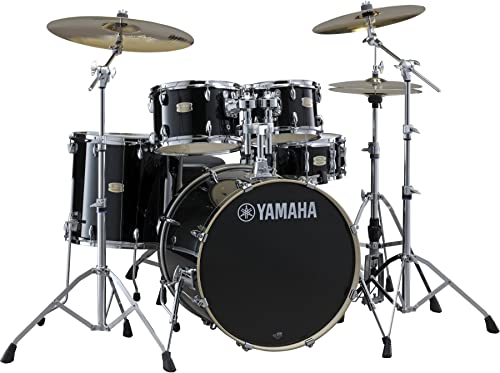 Yamaha 5pc Shell Pack with a 20" Kick 14” Snare Drum in Honey Amber for Students and Working Drummers, (SBP0F50HA)