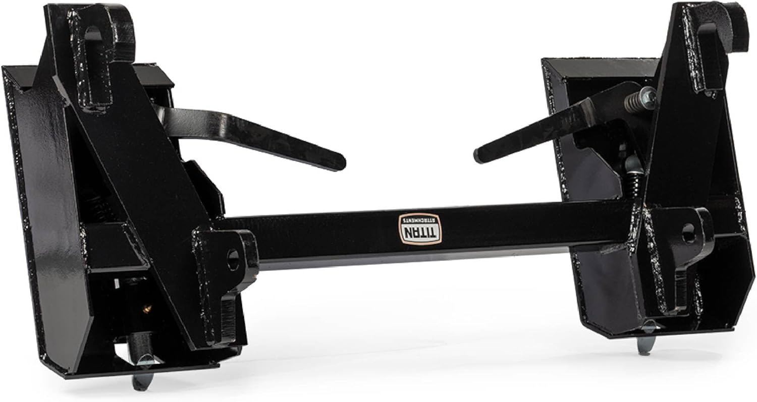 Titan Attachments Quick Tach Adapter Fits Global John Deere Tractors to Convert Universal Skid Steer Style Mount, No Welding Necessary, 3500 LB Capacity