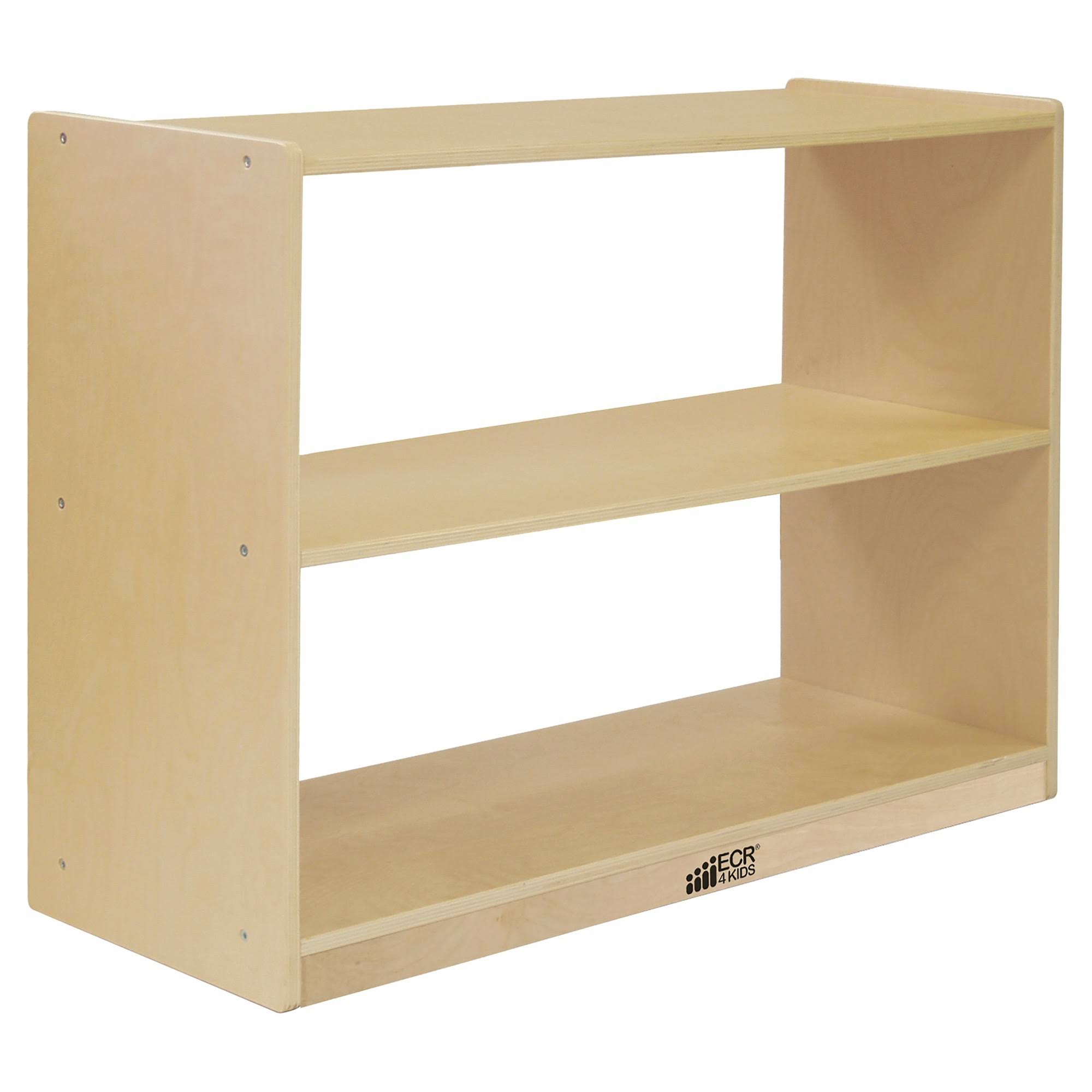Ecr4kids 2 Shelf Birch Storage Cabinet Without Back