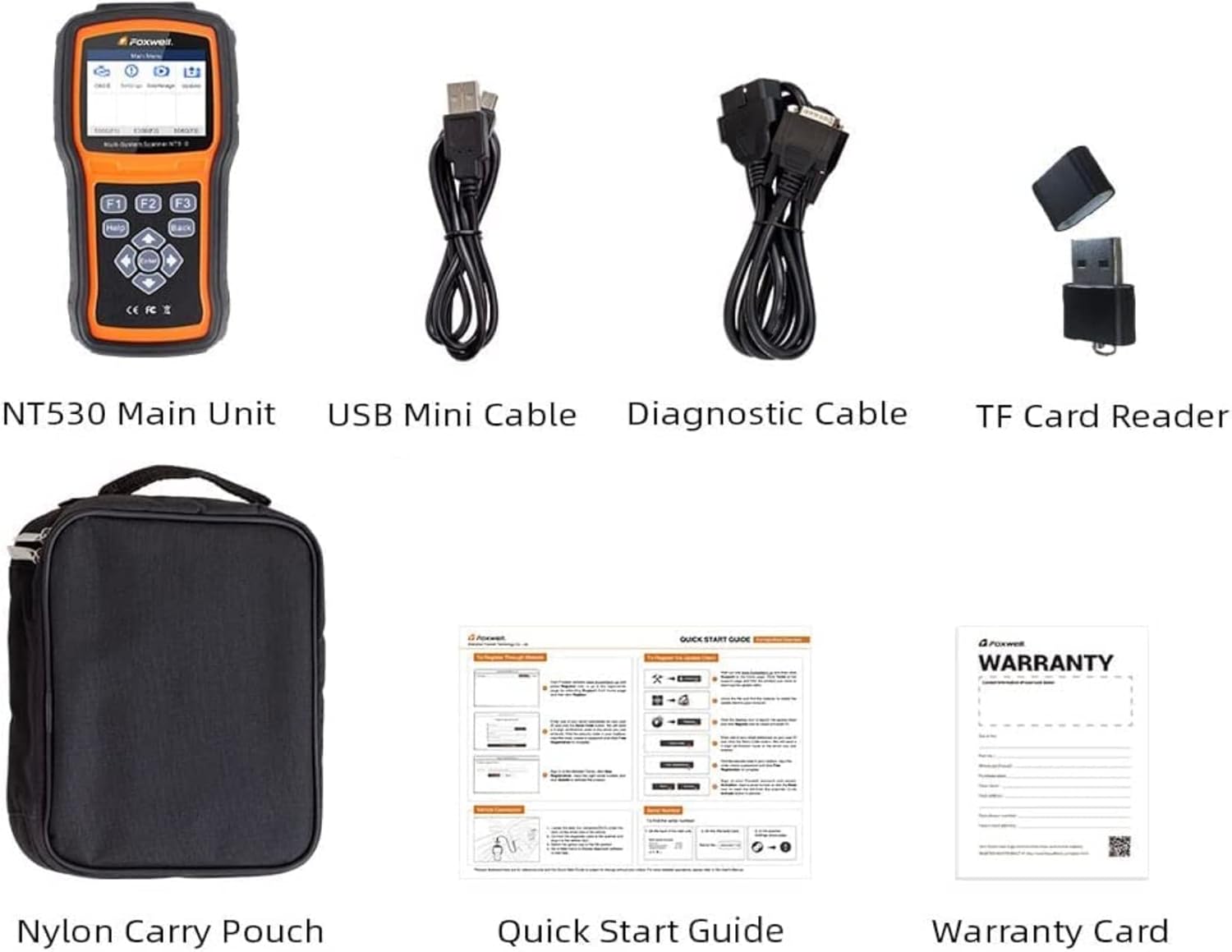 FOXWELL NT530 for Toyota, Lexus, Scion - All Systems, All Maintenance Service - Bidirectional Diagnostic Scan Tool OBD2 Scanner Automotive Code Reader ABS Bleed SRS Airbag SAS TPMS TPS EPB Oil Reset