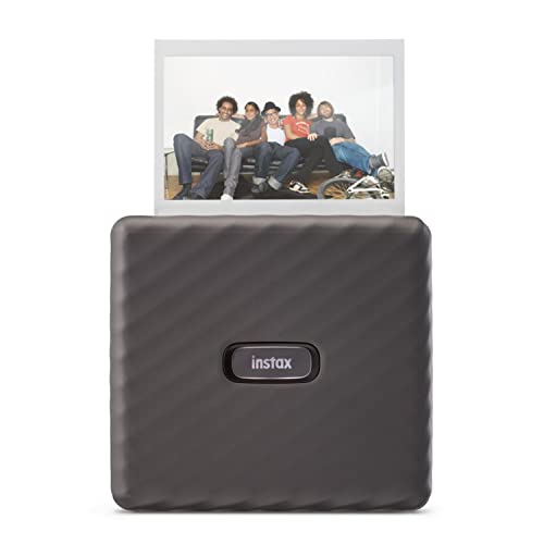 Fujifilm Instax Link Wide Printer Mocha Grey Bundle with Wide Twin Pack Instant Film and Cloth