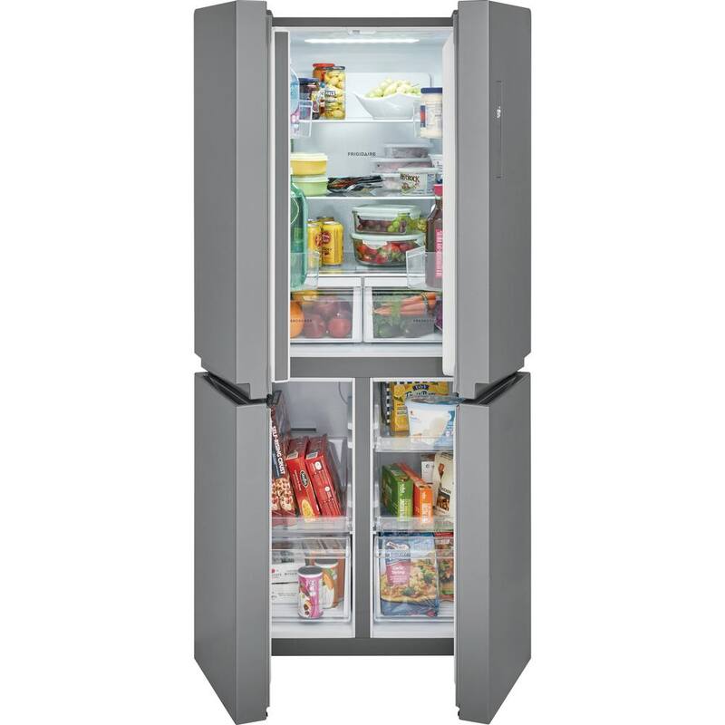 17.4 cu. ft. 4-Door Refrigerator in Brushed Steel