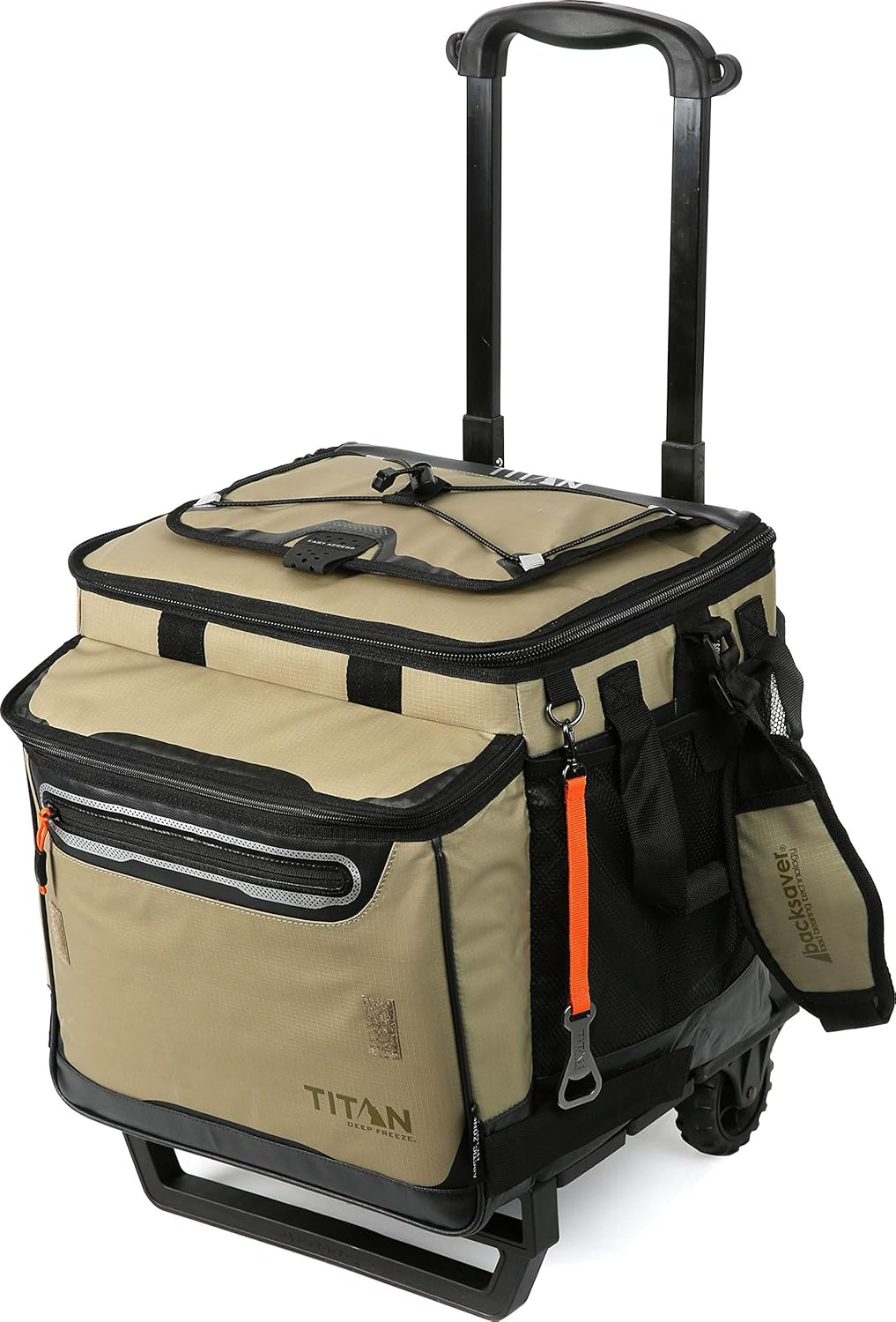 Arctic Zone Titan Deep Freeze 60 (50+10) Can Collapsible Rolling Cooler with All-Terrain Cart
