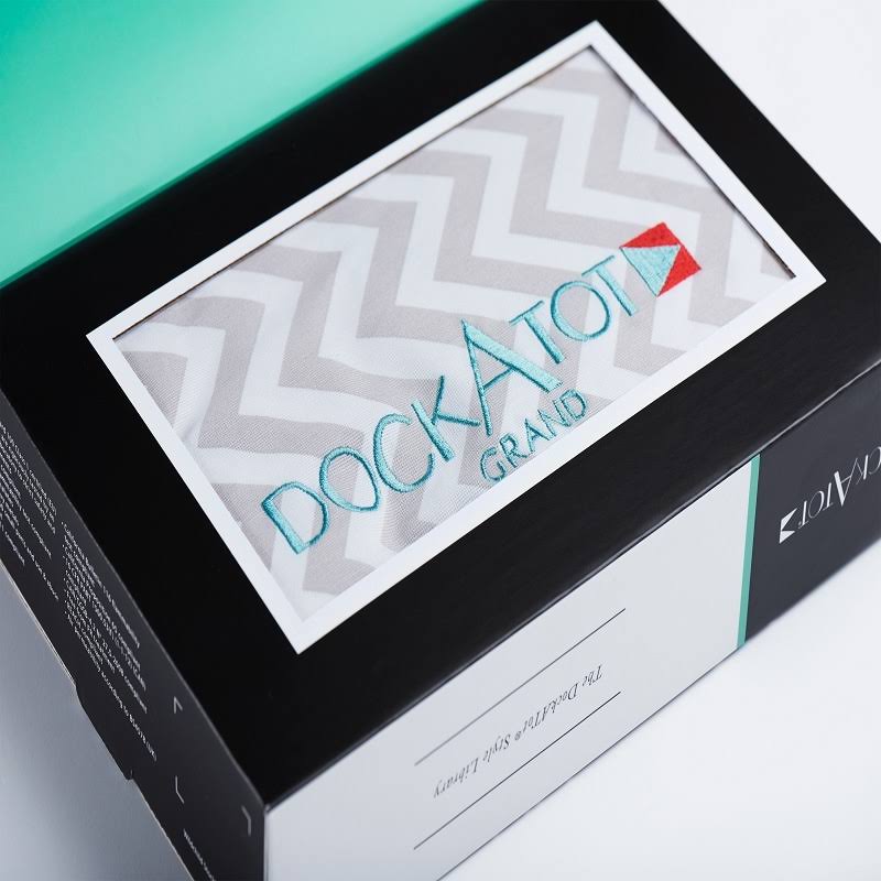 DockATot Grand Cover - Silver Lining (Chevron)