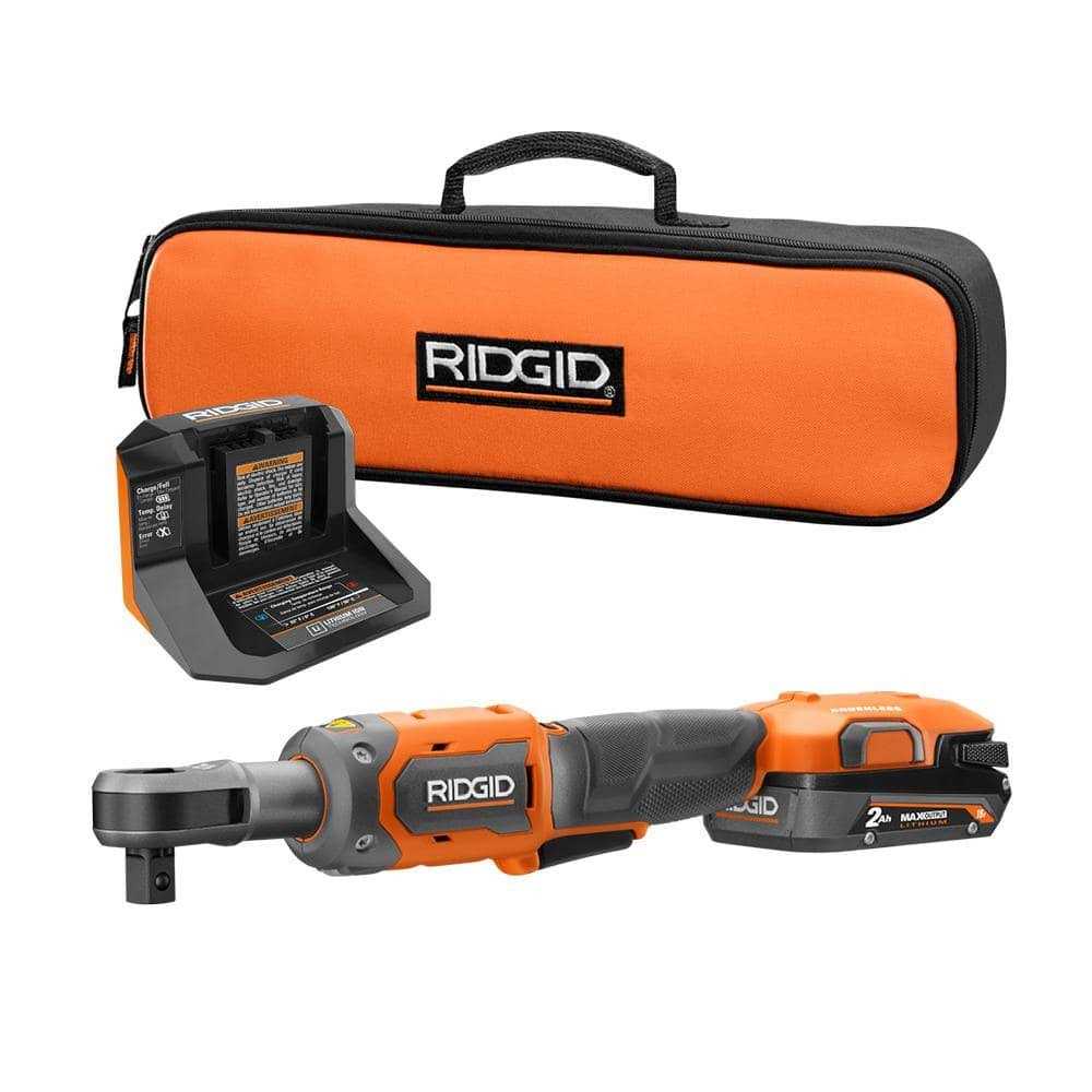 Ridgid 18V Brushless Cordless Ratchet Kit with 2.0 Ah Battery and Charger - Shop Hardware Tools Online Store