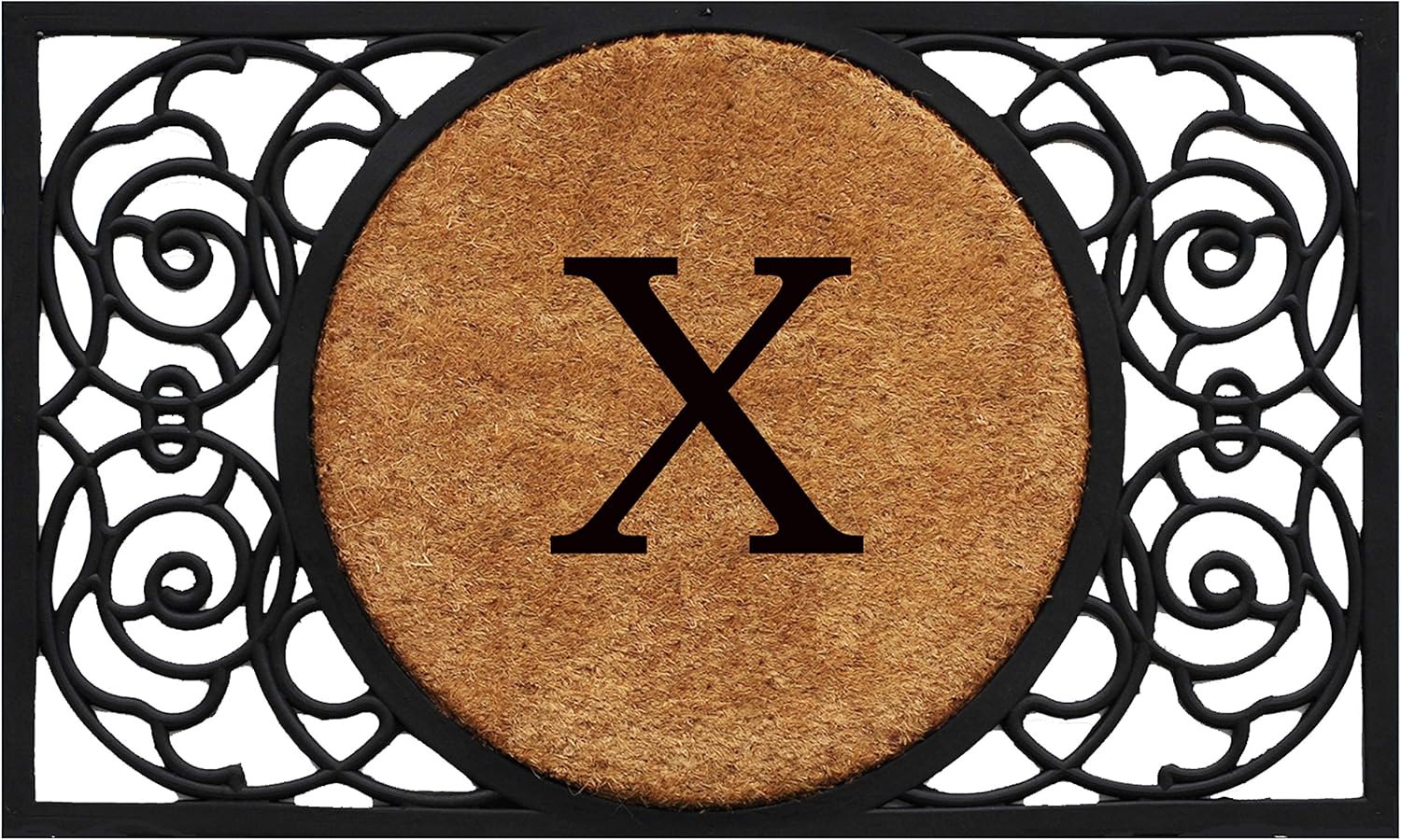 Calloway Mills 180031830B Armada Circle Monogram Doormat, 18" x 30" (Letter B)