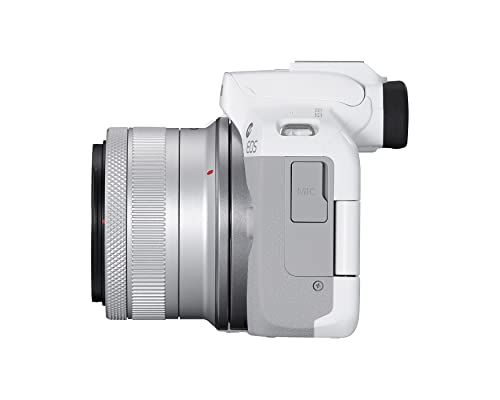 Canon EOS R50 Mirrorless Camera RF-S18-45mm F4.5-6.3 is STM Lens Kit, 24.2 Megapixel CMOS (APS-C) Sensor, 4K Video, Hybrid Camera, Photo and Video, Vlogging, Content Creator, RF Mount, Black