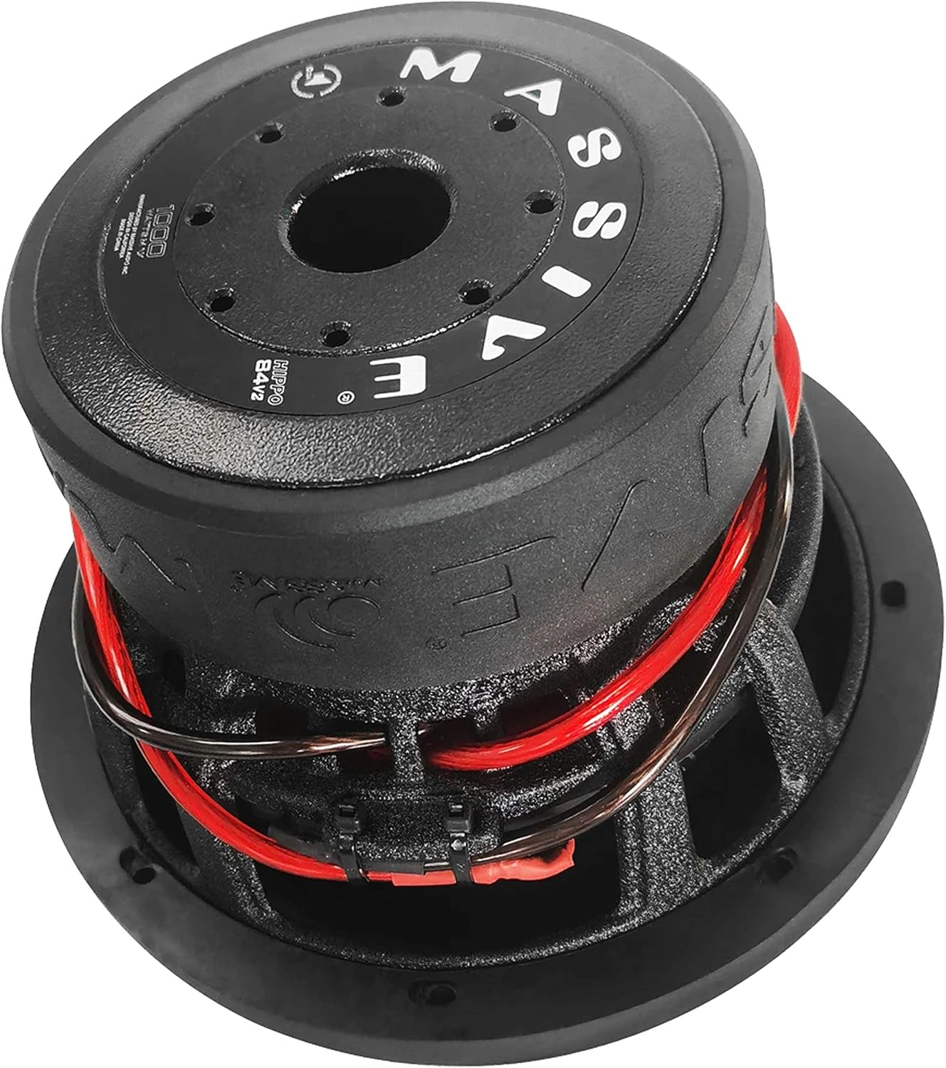 Massive Audio HIPPO84V2 – 8 Inch Car Audio Subwoofer, High Performance Subwoofer for Cars, Trucks, Jeeps - 8" Subwoofer 500 Watt RMS, 1000w MAX Dual 4 Ohm, 2.5 Inch Voice Coil. Sold Individually