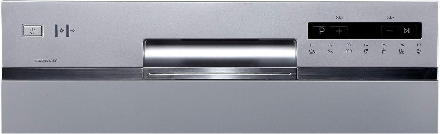 EdgeStar DWP62SV 6 Place Setting Portable Countertop Dishwasher - Silver