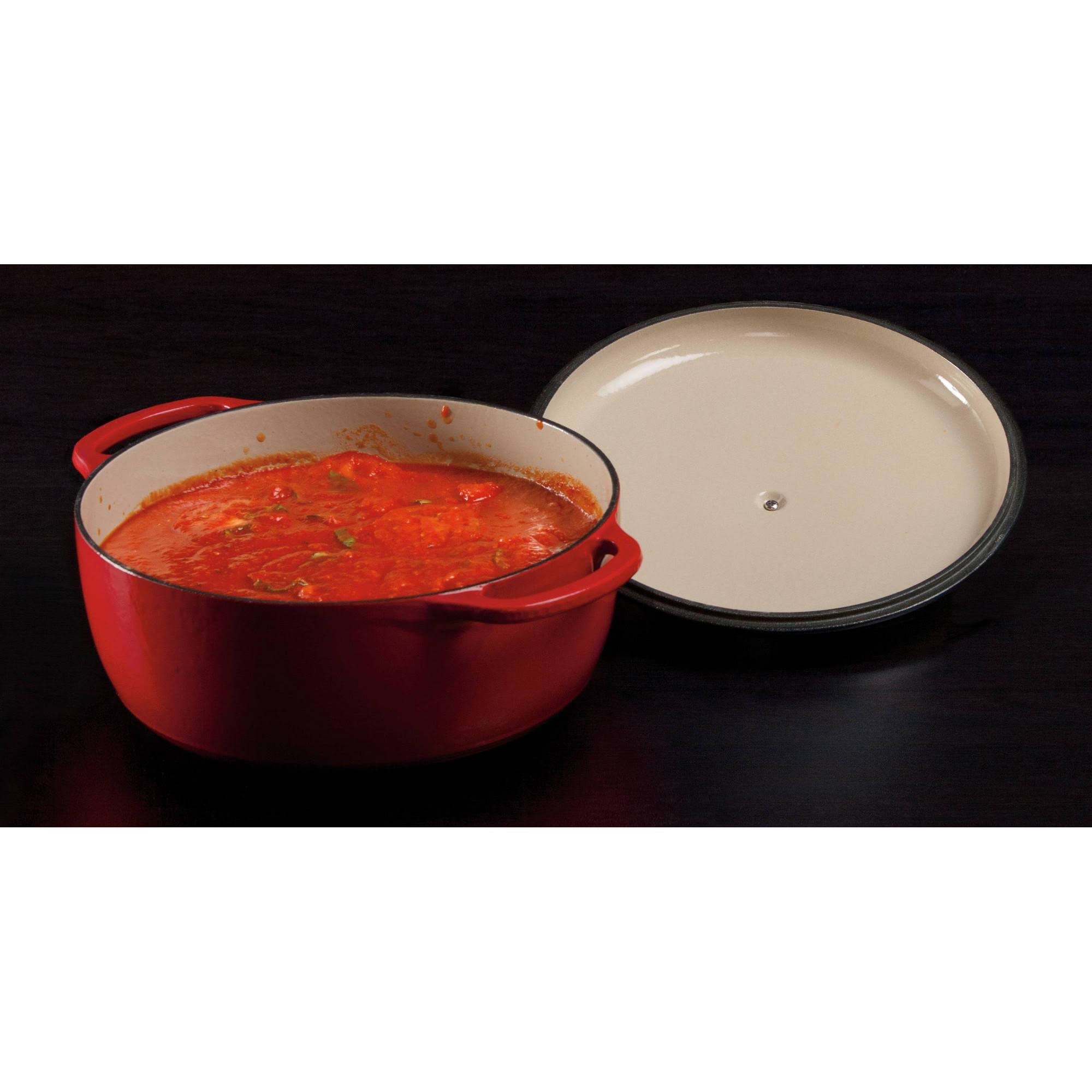 Lodge Cast Iron Lodge Enamel 7.5-qt. Dutch Oven - Red