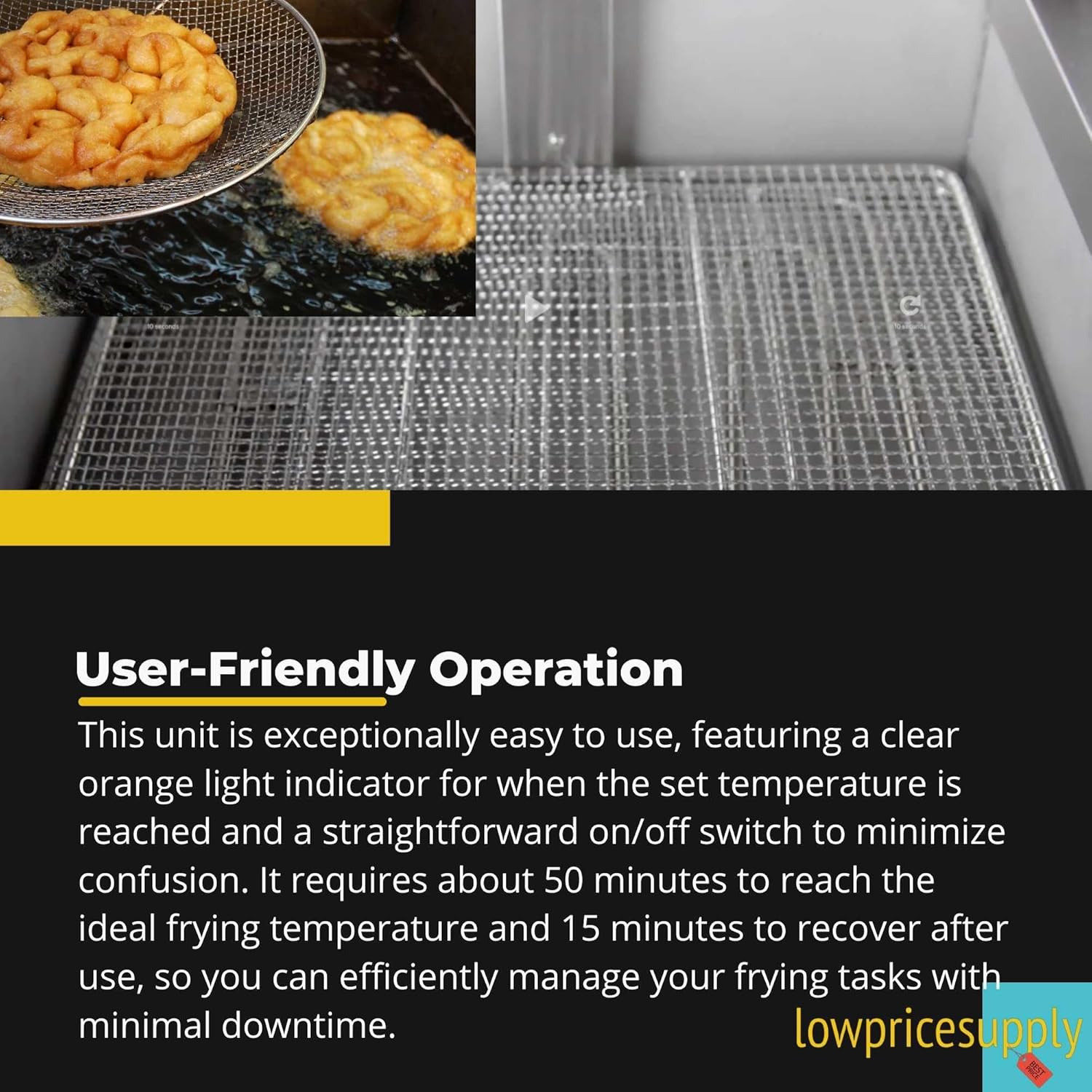 25 lb. Funnel Cake/Donut Fryer - 120V For making golden funnel cakes, donuts, churros, and other fried pastries.