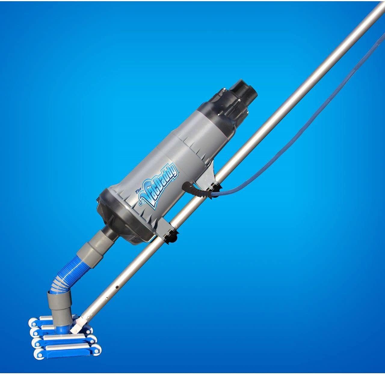 The VacDaddy Portable Pool Vacuum with NO Battery Required! Plug It in and Just Vac It! Residential and Commercial Pool Cleaner, Heavy Duty Professional Power, for Inground & Above Ground Pools