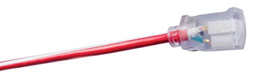 Southwire 2549swusa1 100-Feet Contractor Grade 12/3 Extension Cord with Lighted End; Red White and Blue American Made Extension