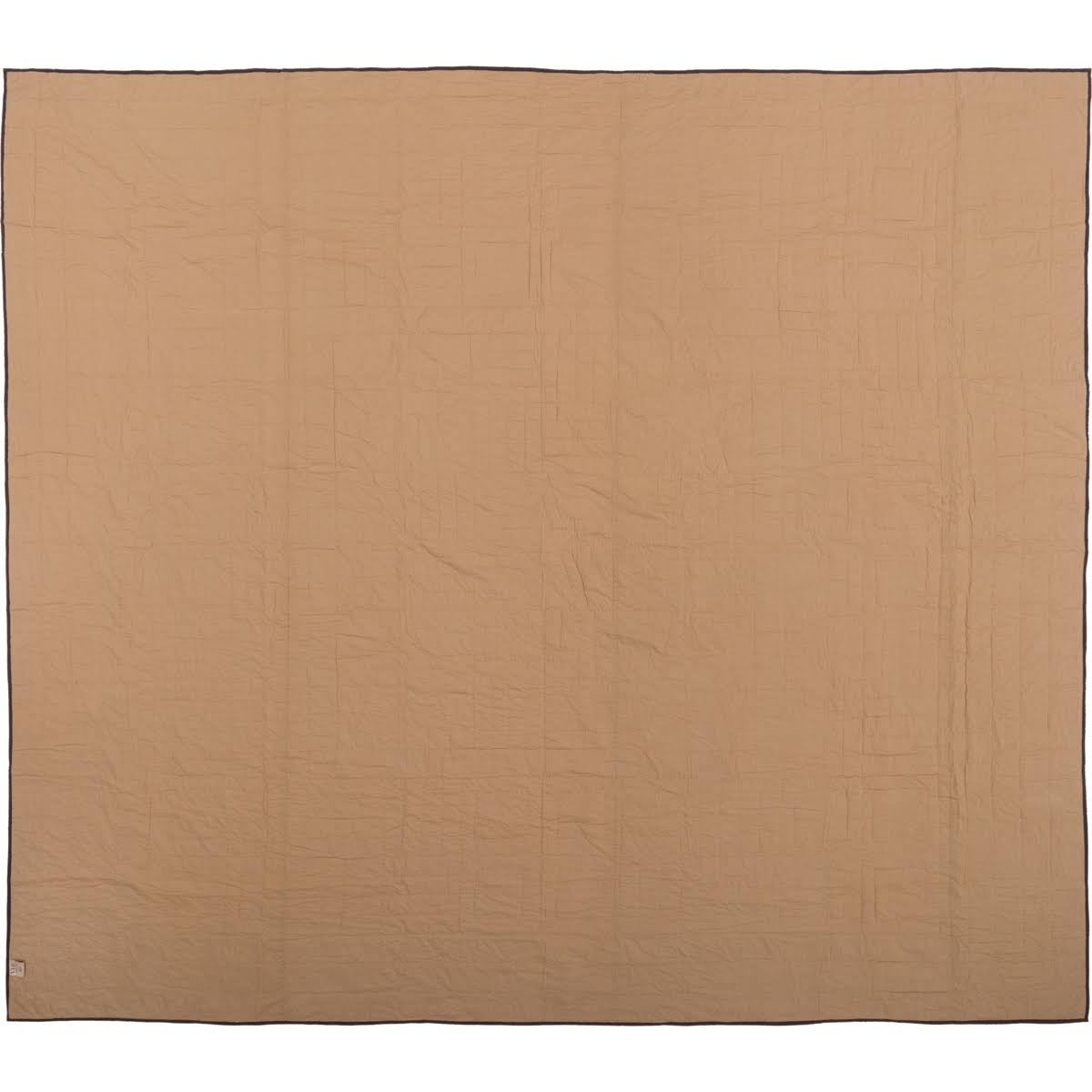 Black Check Star California King Quilt