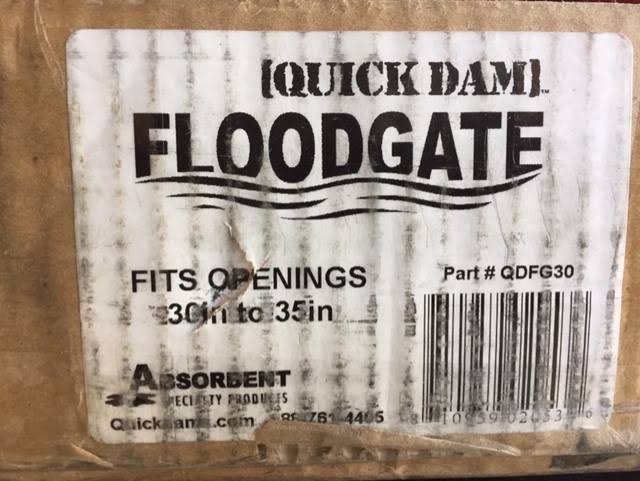 Quick Dam Flood Gate Fits 30 inch- 35 inch