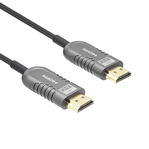 phoossno Certified 8K HDMI 2.1 Fiber Optical Cable, 10K Ultra High Speed HDMI