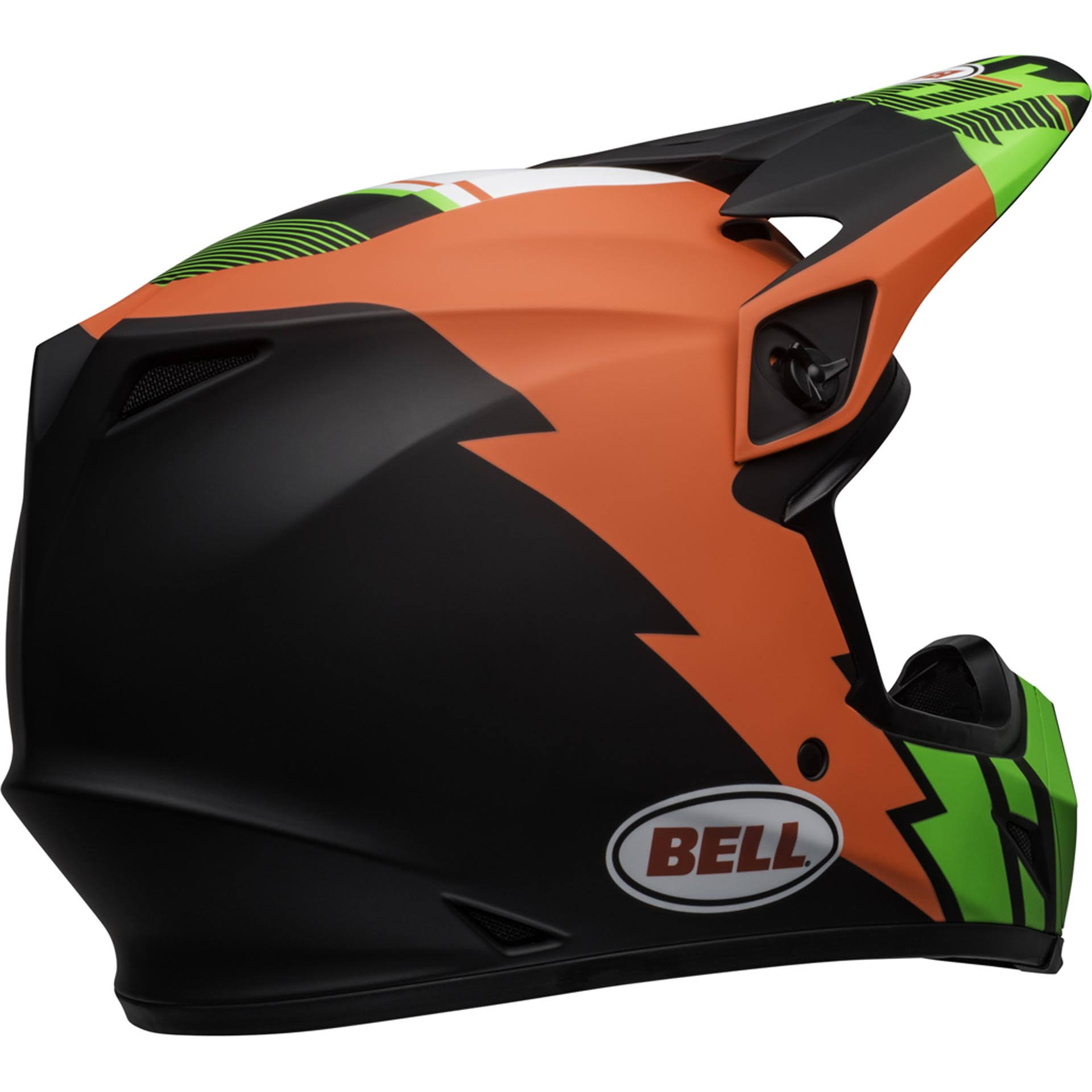 Bell MX-9 MIPS Strike Helmet Infrared/Green/Black S