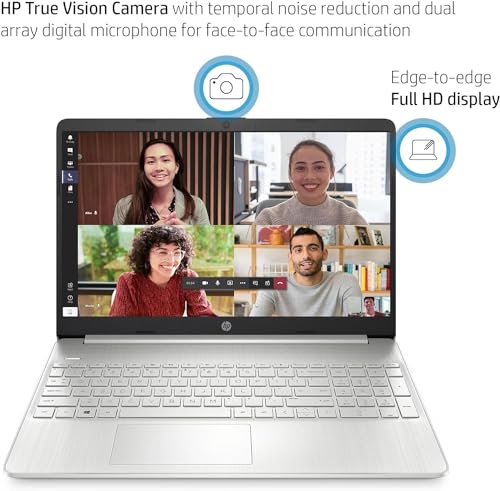 HP Laptop, 15.6 inch Business & Student Laptop Computer, Windows 11 Home Laptop, Silver