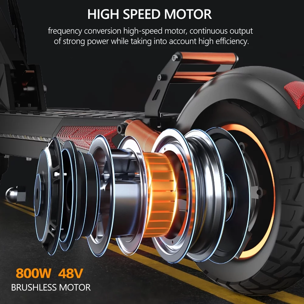 iENYRID 800W Electric Scooter for Men Women Electric Skateboard, Adult Foldable E-Scooter, 28 MPH 22 Miles Long Rang, 10 inch Road Tires