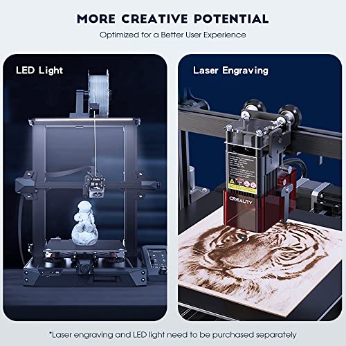 2024 New Version Creality Ender 3 S1 Pro with 200mm/s Printing Speed, Sprite Direct Extruder CR Touch Auto Leveling 300℃ High-Temp Print, Dual Z-axis Screw Build Volume 8.66x8.66x10.63 inch
