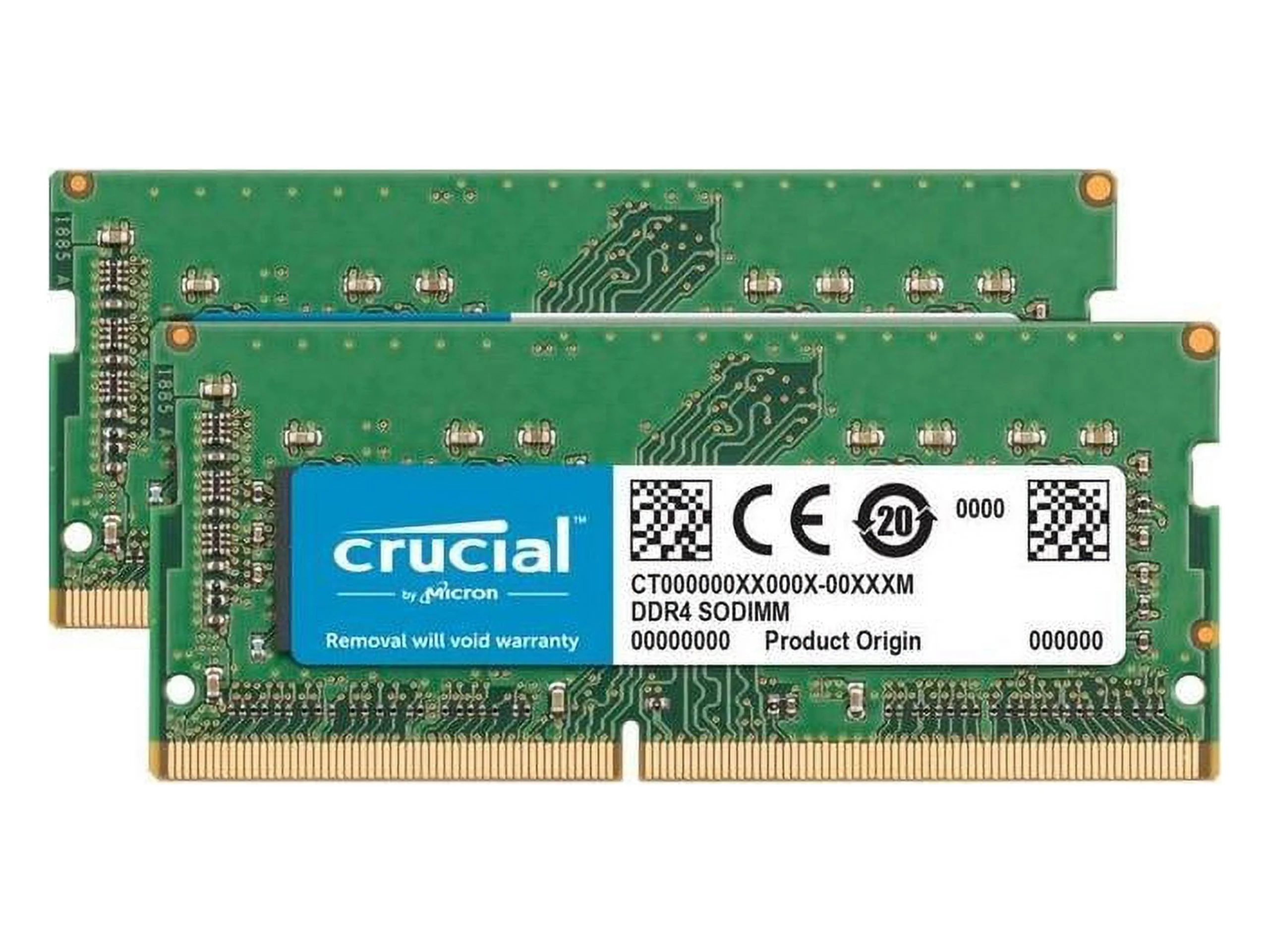 Crucial 64GB (2 x 32GB) DDR4 2666 (PC4 21300) Unbuffered Memory for Apple Model CT2K32G4S266M