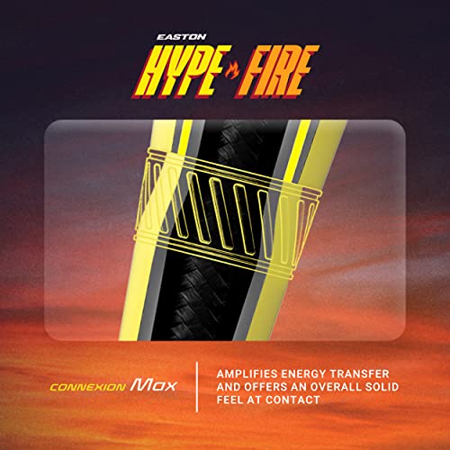 Easton | Hype FIRE Baseball Bat | USSSA | -5/-8/-10 Drop | 2 3/4" Barrel | 2 Pc. Composite
