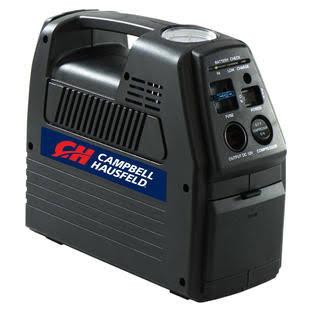 Campbell Hausfeld Cordless Tire Inflator Portable Power Supply Gauge Rechargeable Nozzles Hose 12V