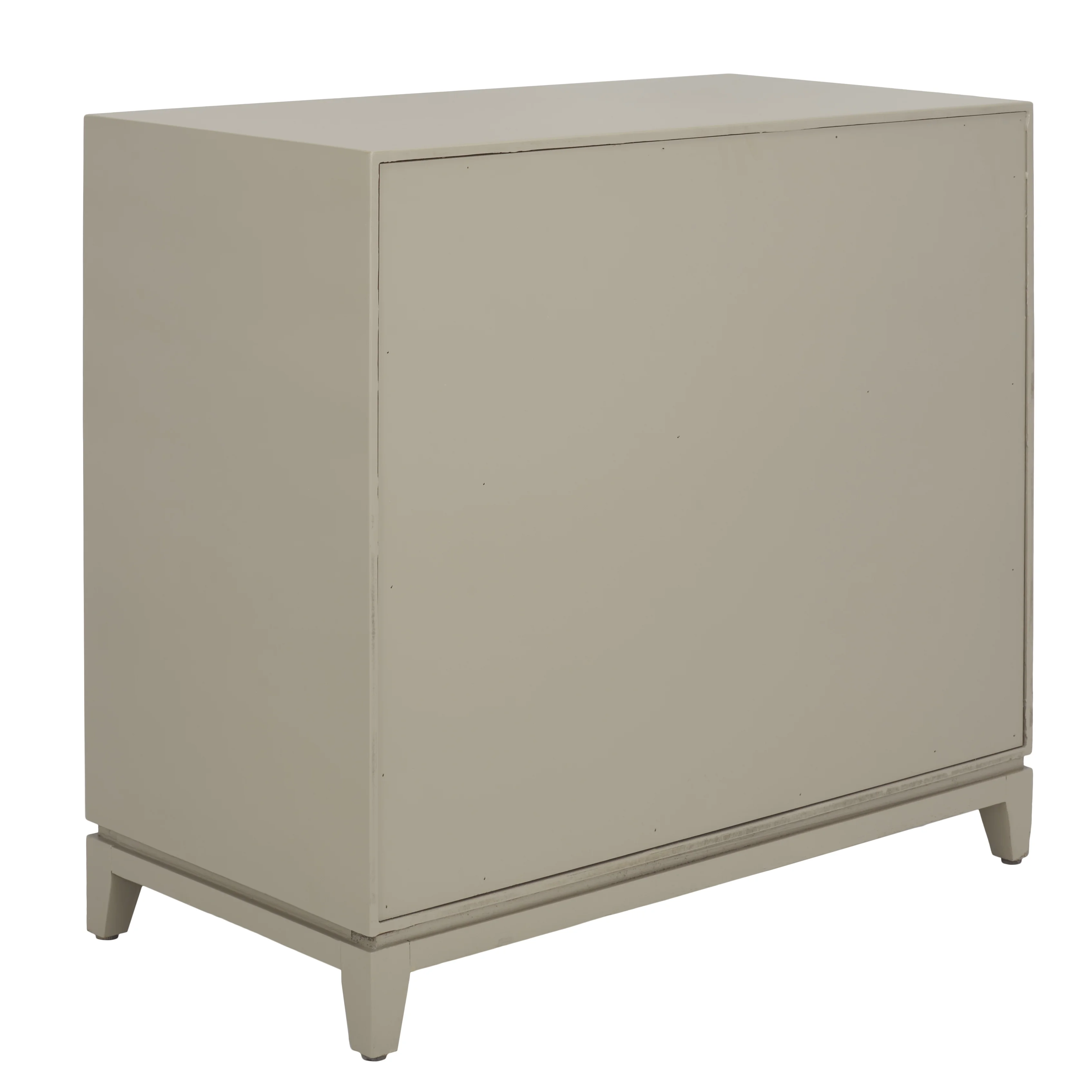 SAFAVIEH Nigel Mid-Century 2 Door 1 Drawer Chest, Grey/Brass (31.9 in. W x 15.9 in. D x 29 in. H)